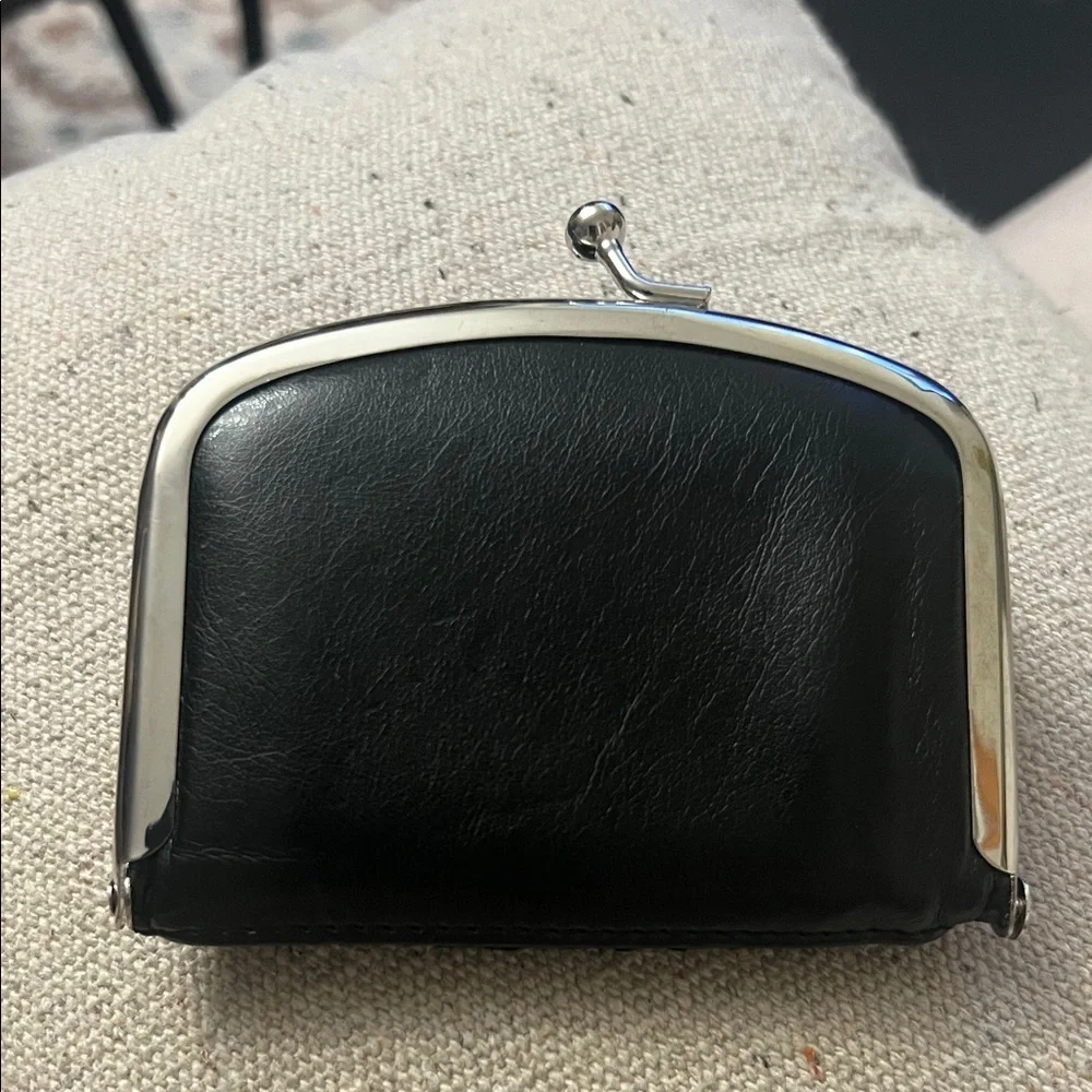 Black Mesh double compact mirror